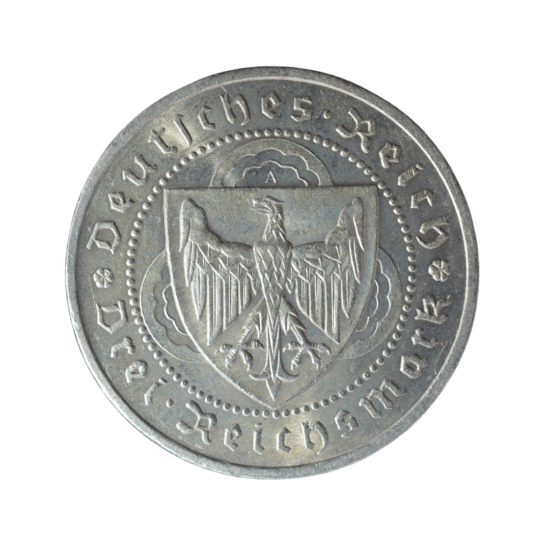 3 рейхсмарки Вальтер фон дер Фогельвейде 1930 Німеччина — фото 2