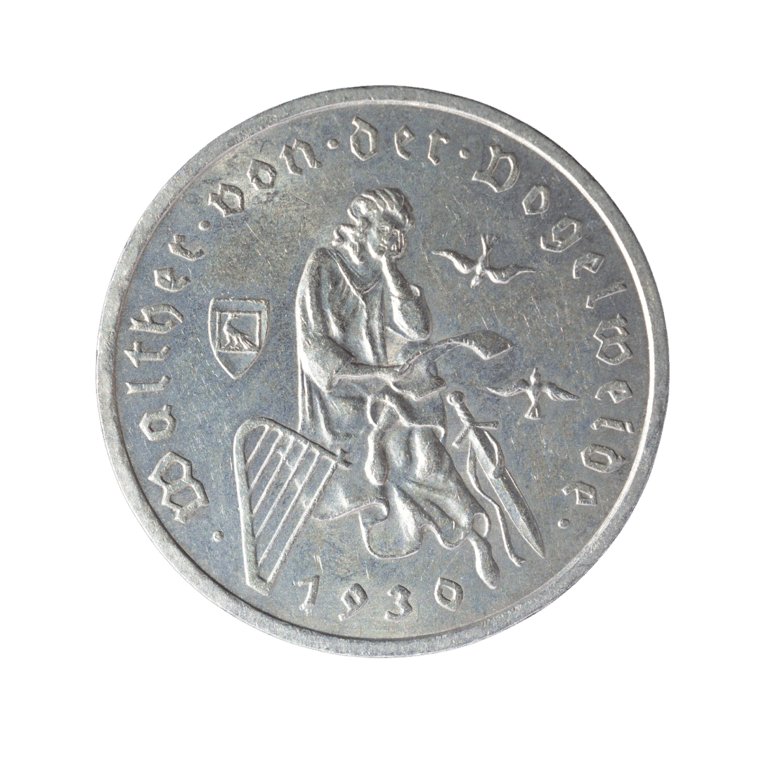 3 рейхсмарки Вальтер фон дер Фогельвейде 1930 Німеччина