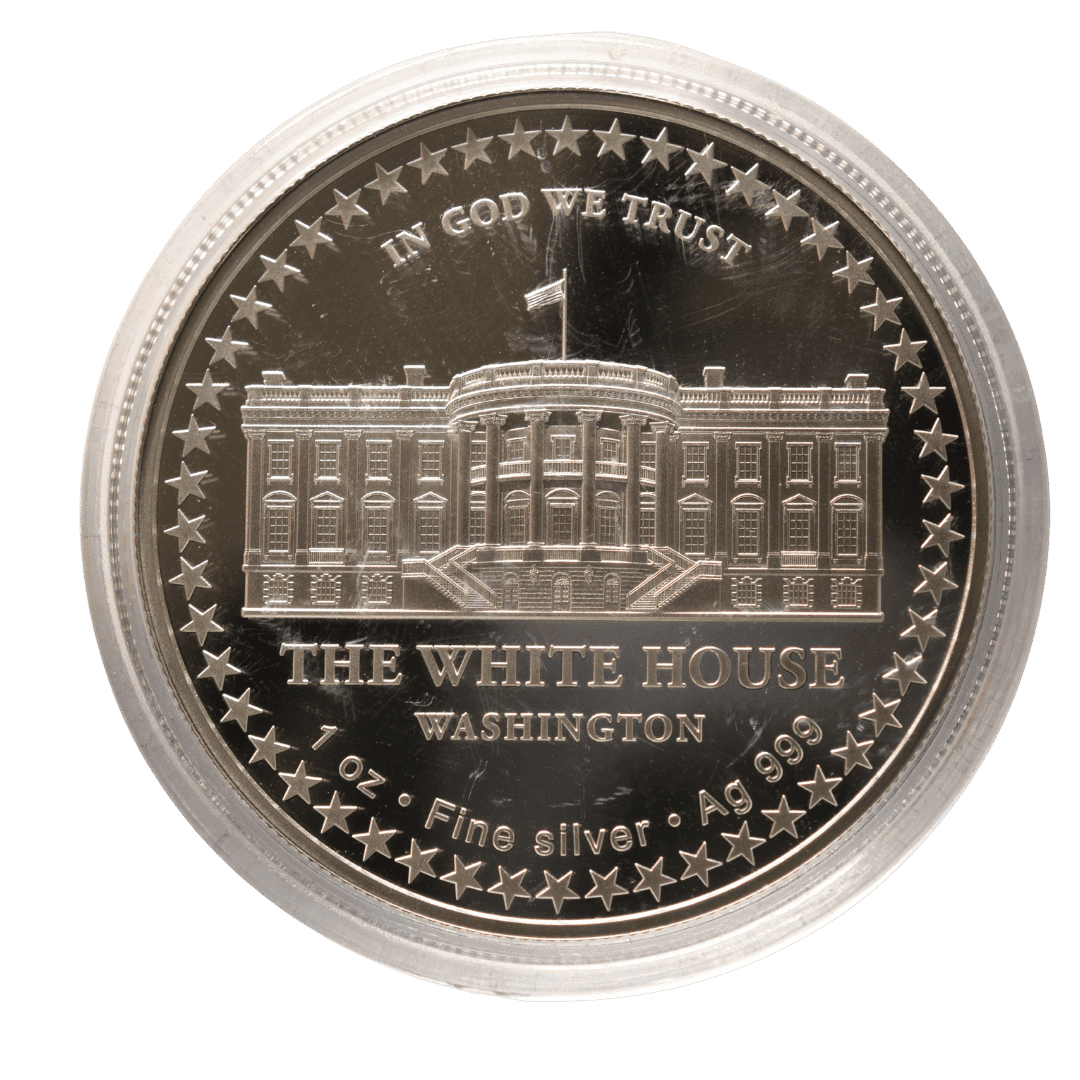 1 oz Срібний раунд Трамп 2024 США — фото 2