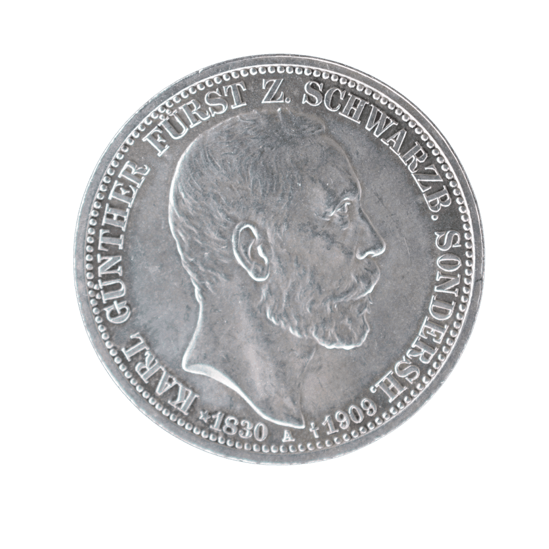 3 марки Смерть Карла Гюнтера 1909 Німецька імперія
