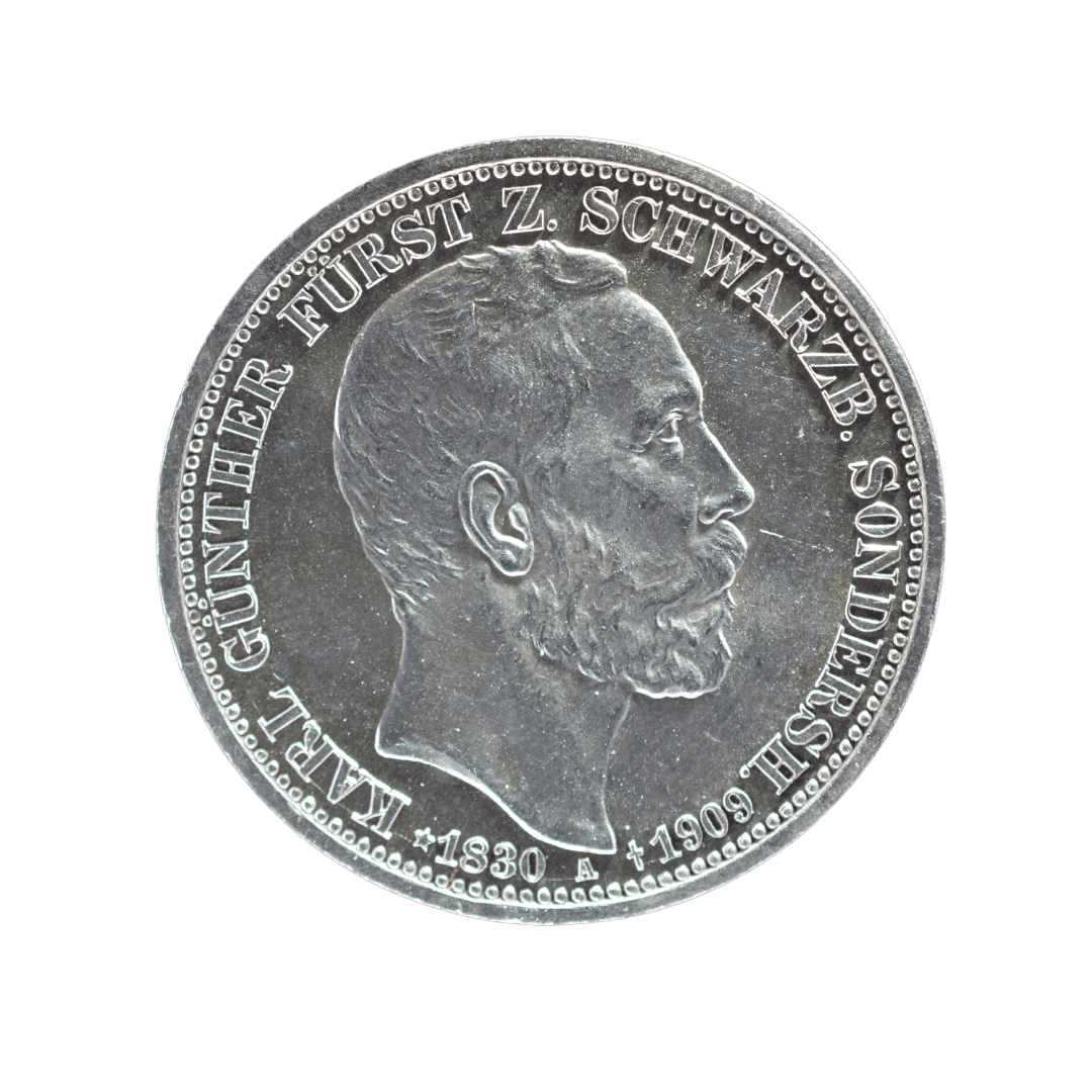 3 марки Смерть Карла Гюнтера 1909 Німецька імперія