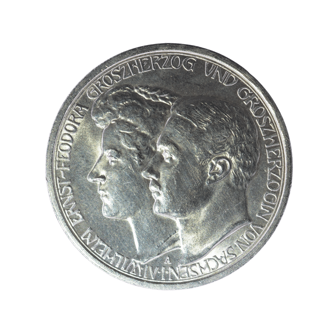3 марки Срібна пам’ятна монета 1910 Німеччина
