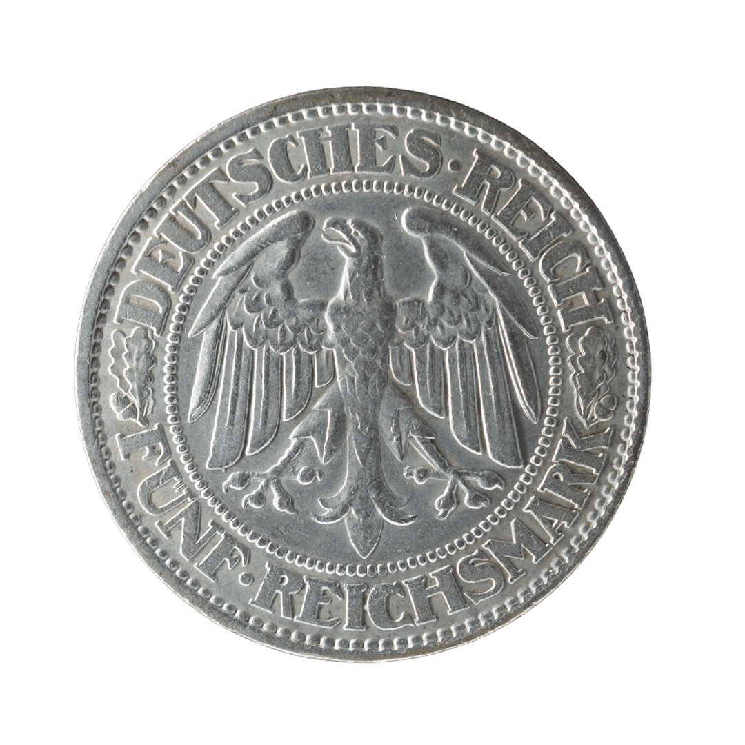 5 рейхсмарок Дуб 1932 Німеччина — фото 2
