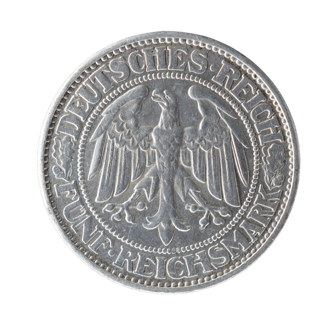 5 рейхсмарок Дуб 1932 Німецька держава — фото 2