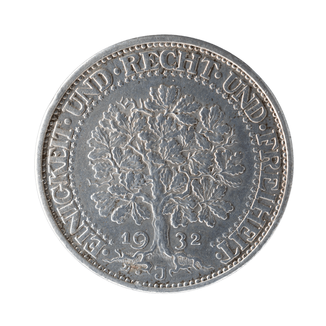 5 рейхсмарок Дуб 1932 Німецька держава