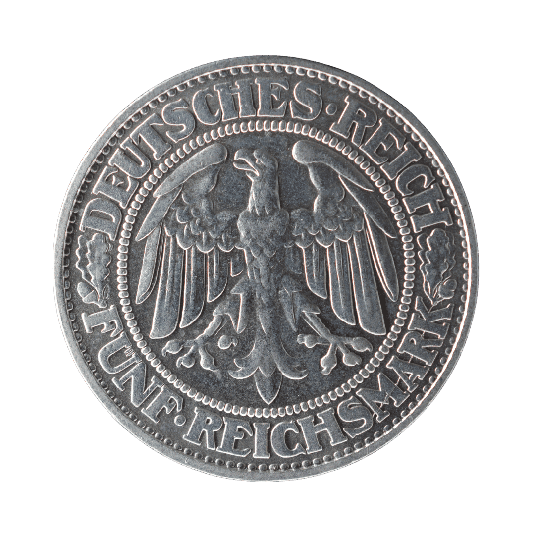 5 рейхсмарок Дуб 1928 Німеччина — фото 2