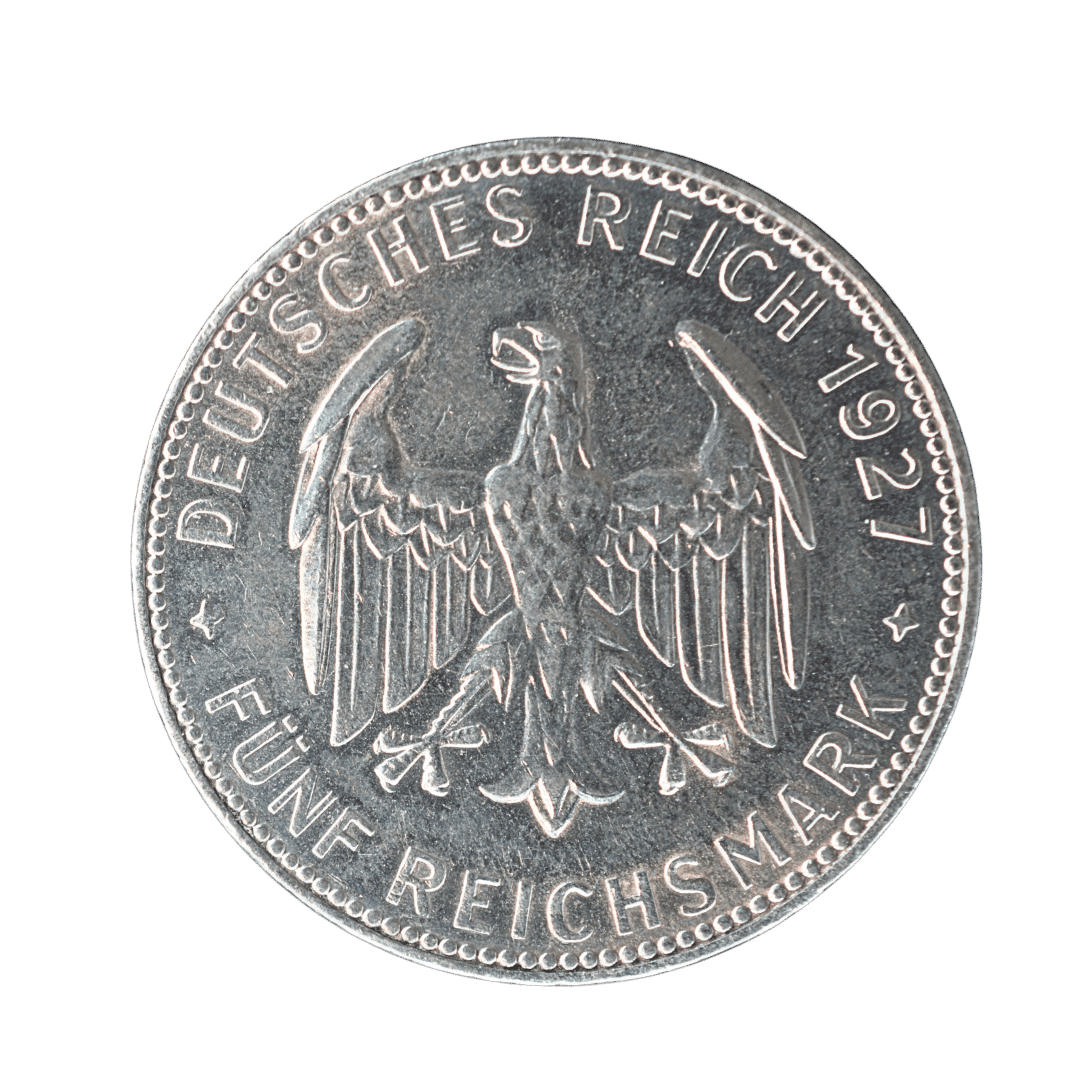 5 рейхсмарок Тюбінгенський університет 1927 Німеччина — фото 2