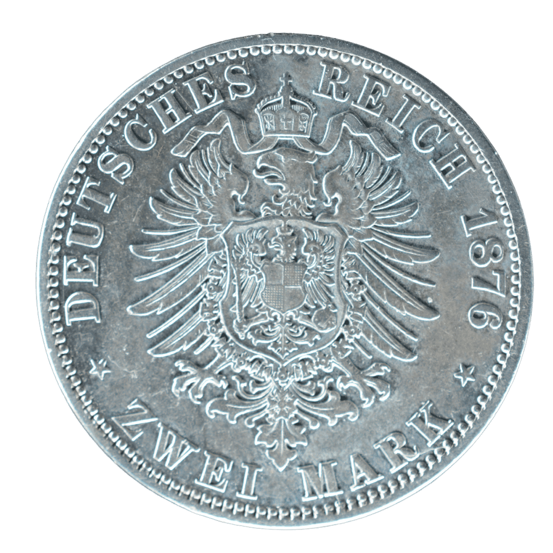 2 марки Мекленбург-Шверін 1876 Німеччина — фото 2