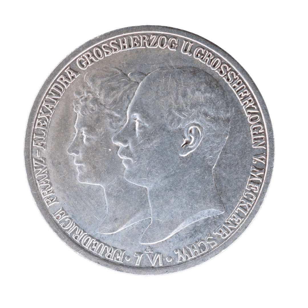 2 марки Весілля Фрідріха Франца IV 1904 Німецька імперія