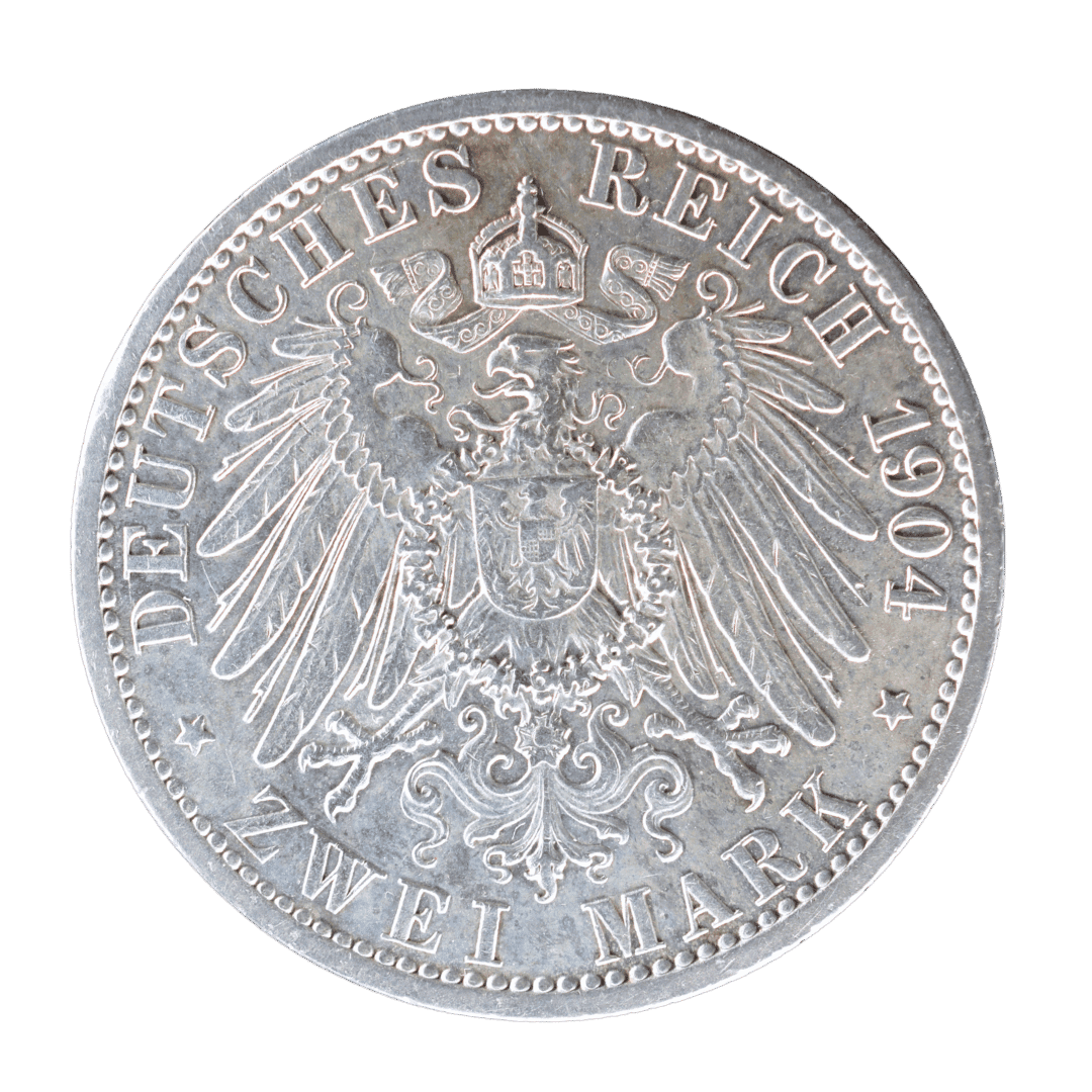 2 марки Весілля Фрідріха Франца IV 1904 Німецька імперія — фото 2