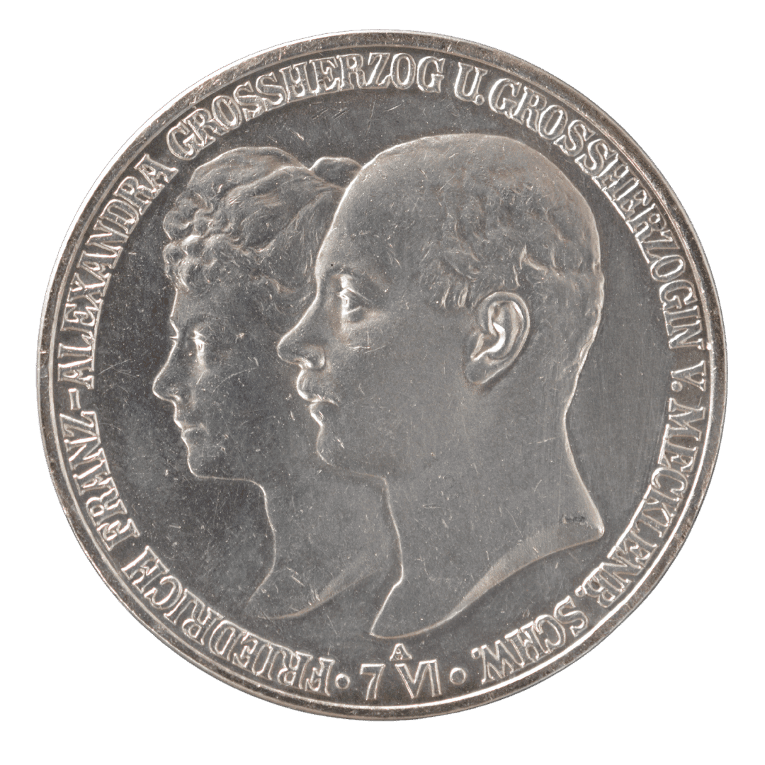 5 марок Весілля Фрідріха Франца IV 1904 Німеччина