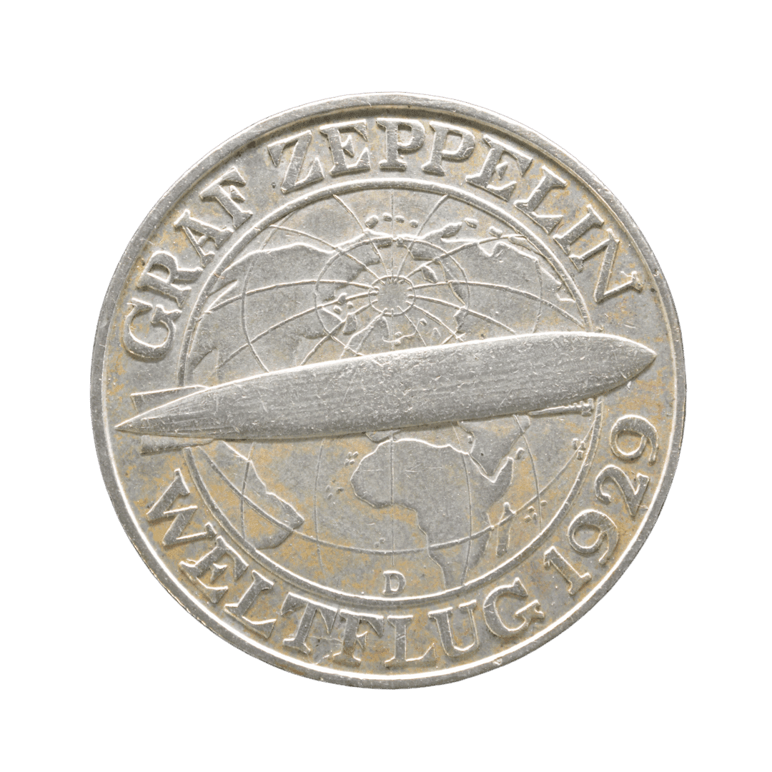 3 рейхсмарки Граф Цепелін 1930 Німеччина
