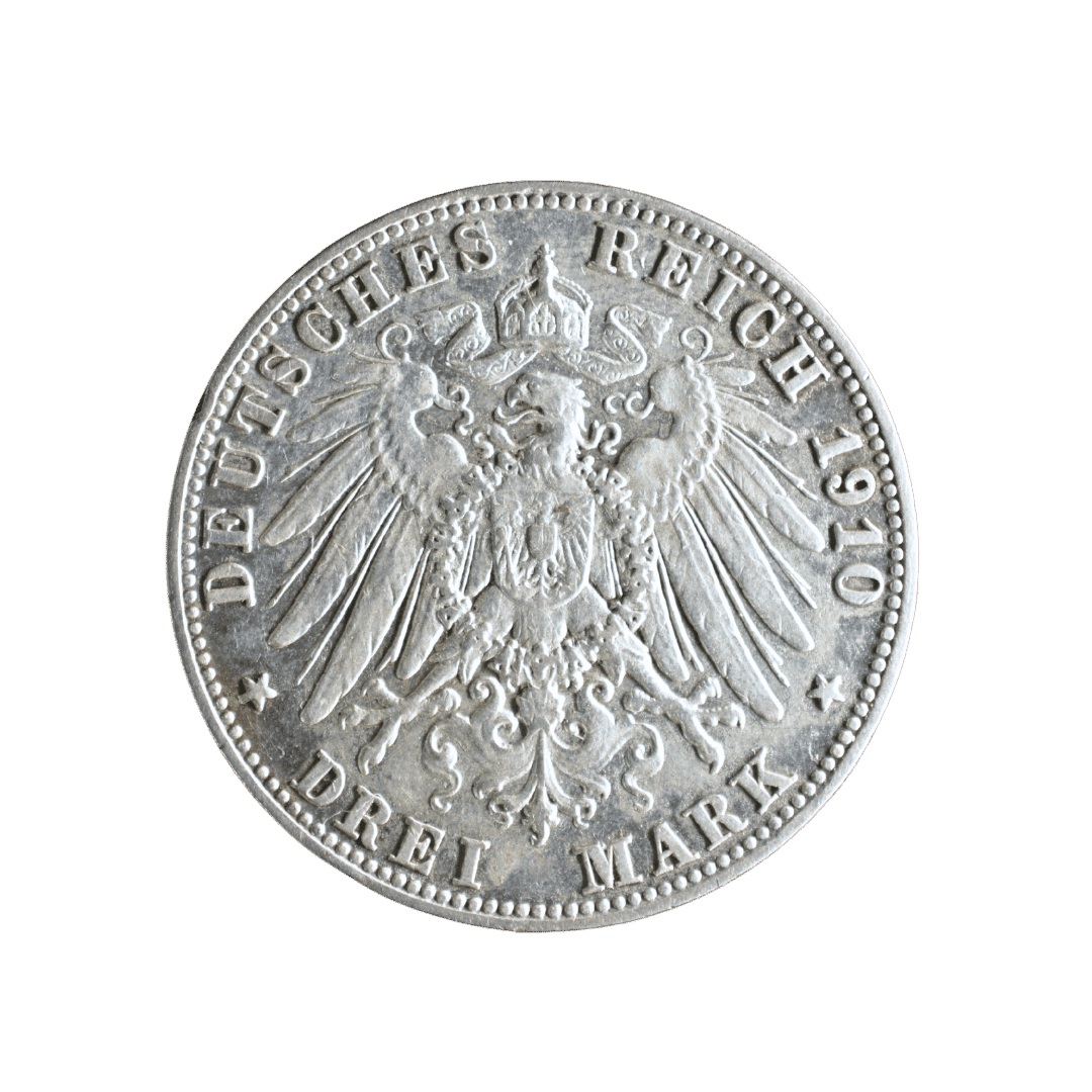 3 марки Отто I 1910 Німеччина — фото 2