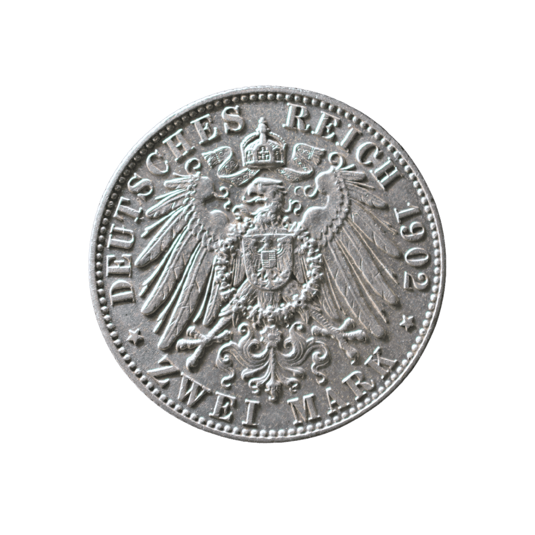 2 марки Саксонія 1902 Німецька імперія — фото 2