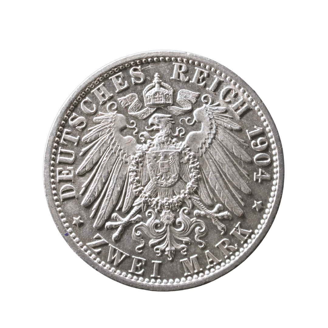2 марки Мекленбург-Шверин 1904 Німеччина — фото 2