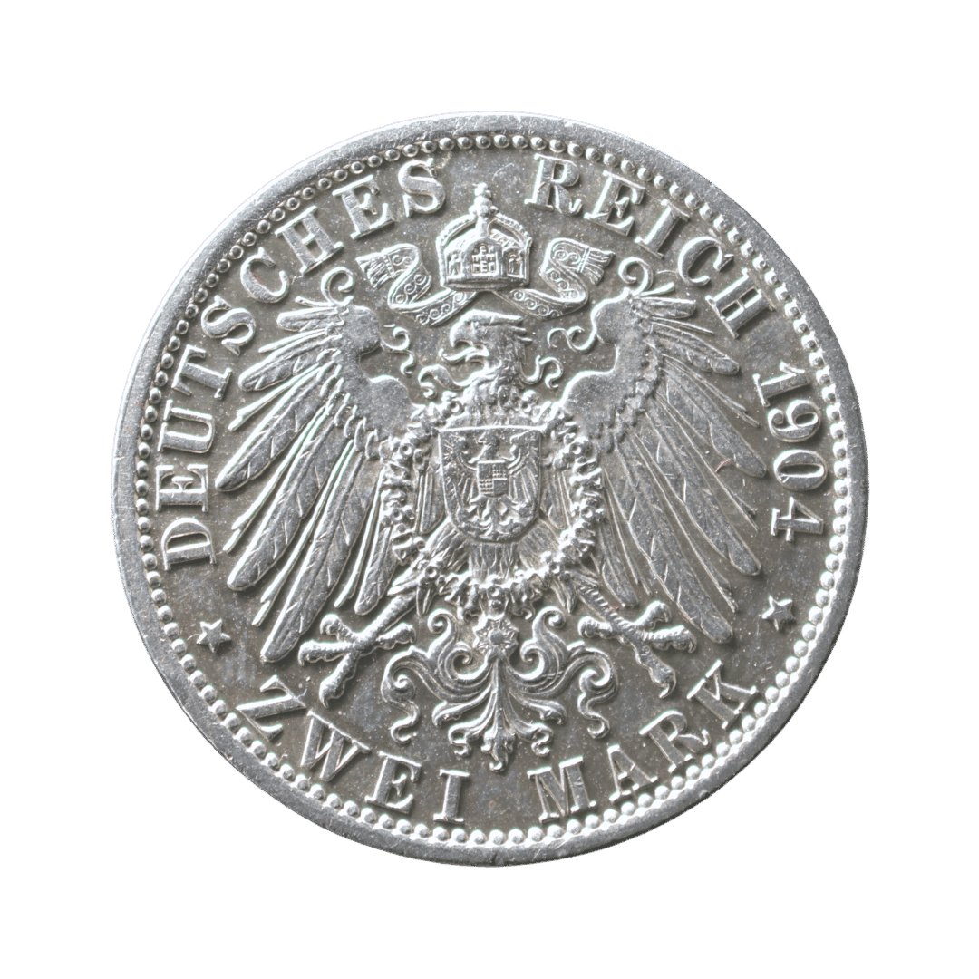 2 марки Мекленбург-Шверин 1904 Німеччина — фото 2