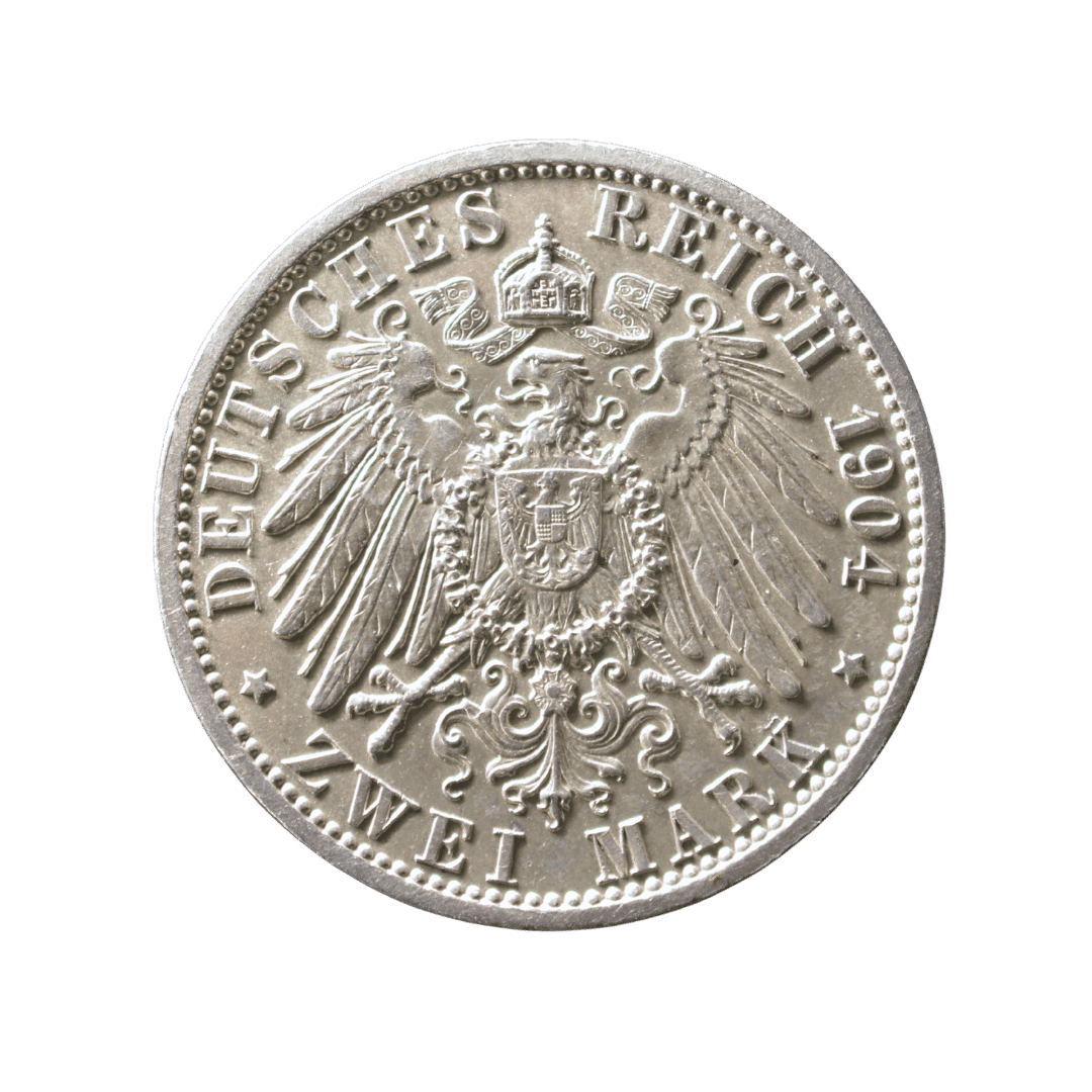 2 марки Мекленбург-Шверин 1904 Німеччина — фото 2