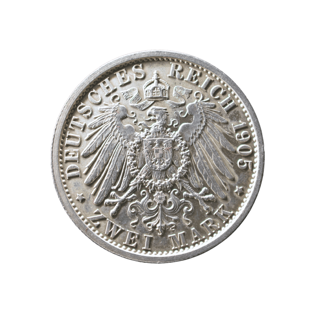 2 марки пам’ятна монета 1905 Німеччина — фото 2