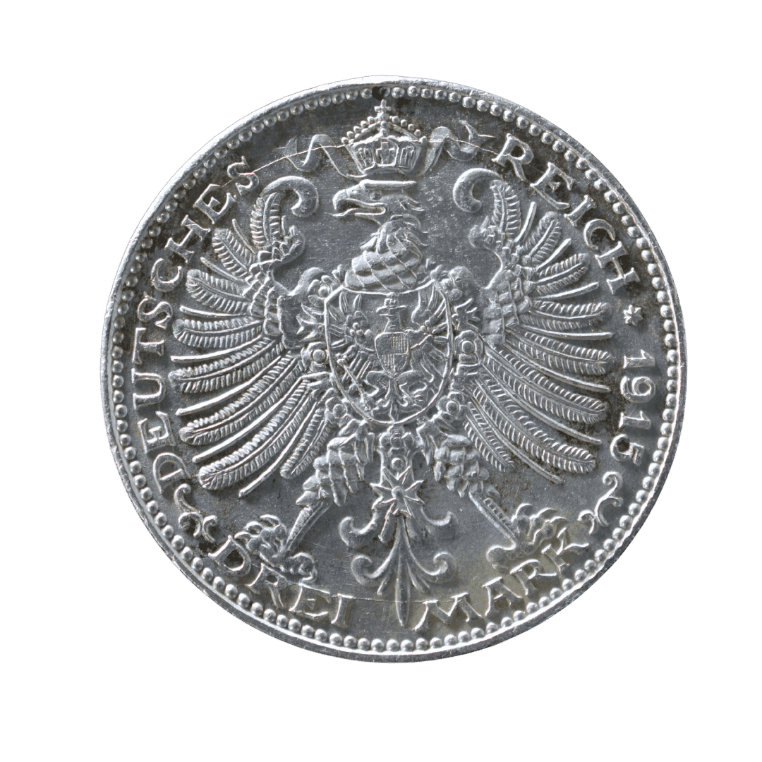 3 марки пам’ятна монета 1915 Німецька імперія — фото 2