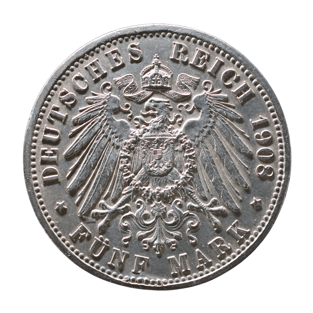 5 марок Вільгельм Ернст 1908 Німеччина — фото 2