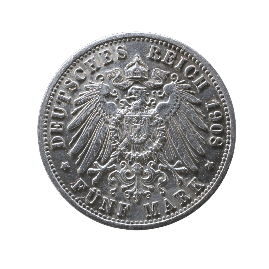 5 марок Пам’ятна монета 1908 Німецька імперія — фото 2