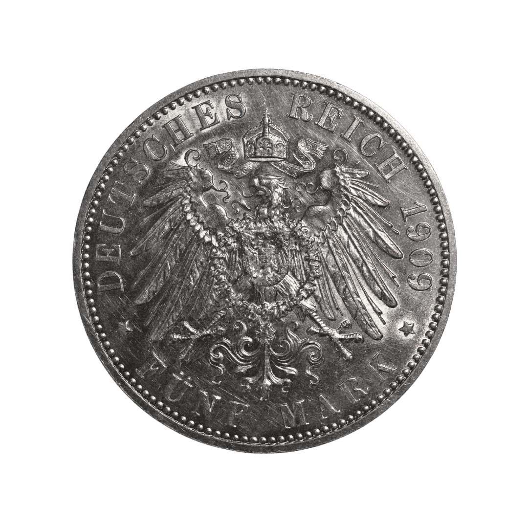 5 марок Пам’ятна монета 1909 Германська імперія — фото 2
