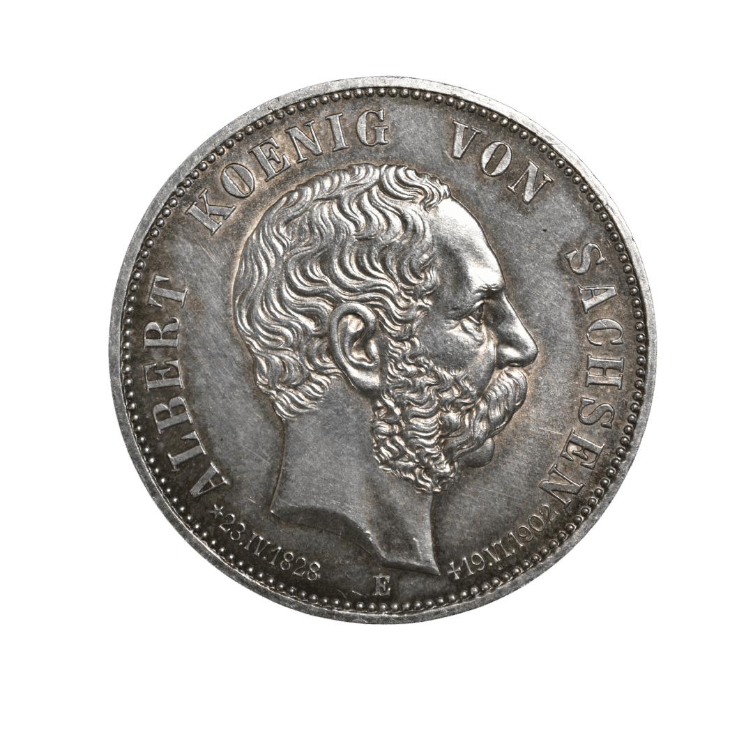 5 марок Пам’ятна монета Альберта 1902 Німеччина
