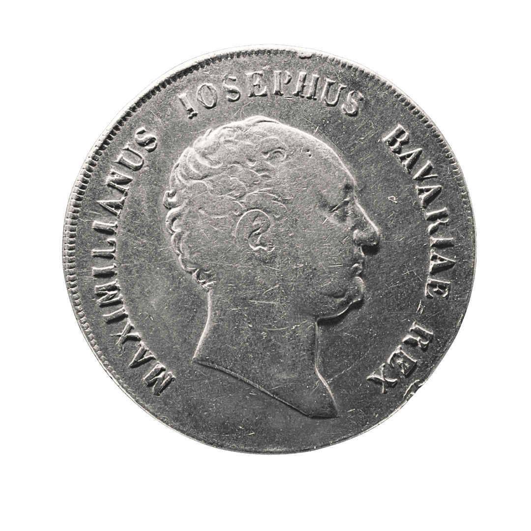 Назва

1 кроненталер 1814, Максиміліан I Йозеф, Баварія

Опис

Срібний кроненталер Королівства Баварія, викарбуваний за правління короля Максиміліана I Йозефа.

Характеристики

* Країна: Королівство Баварія
* Правитель: Максиміліан I Йозеф
* Номінал: 1 кроненталер (Kronenthaler)
* Рік: 1814
* Монетний двір: Мюнхен (без позначення)
* Метал: срібло (868)
* Вага: 29,34 г
* Діаметр: 39,5 мм
* Тираж: 1 015 406
* Каталожні номери: AKS 44, Jaeger 14, Davenport 552, KM 706.1
* Оригінальні написи:
    * MAXIMILIANUS IOSEPHUS BAVARIAE REX («Максиміліан Йозеф, король Баварії»)
    * PRO DEO ET POPULO («За Бога і народ»)
* Гурт: BAIERISCHER KRONTHALER («Баварський кроненталер»).  

Примітка

Нечаста монета. Один із найвідоміших баварських кроненталерів періоду Максиміліана I Йозефа, що має стабільний попит серед колекціонерів німецьких талерів.