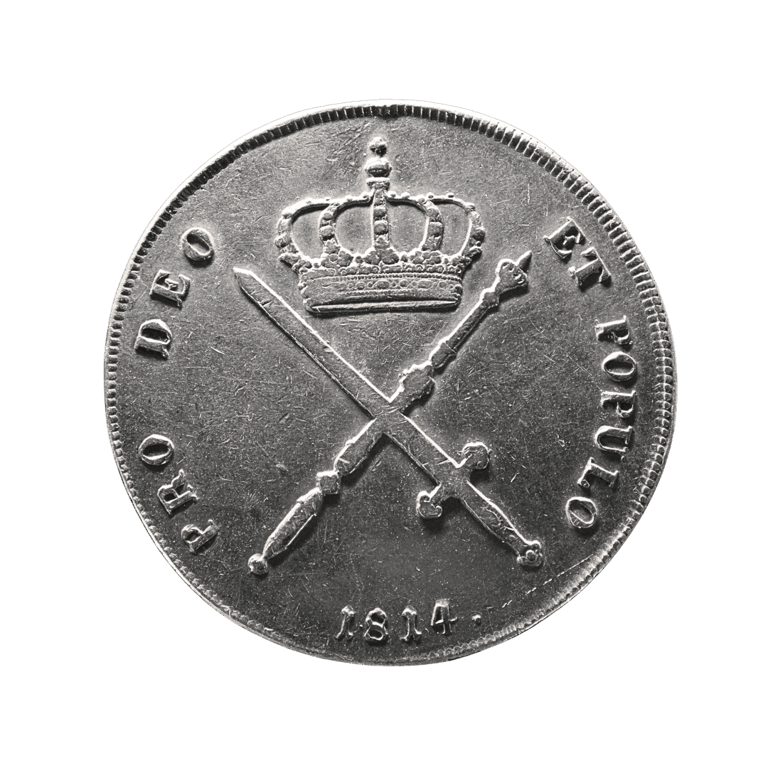 Назва

1 кроненталер 1814, Максиміліан I Йозеф, Баварія

Опис

Срібний кроненталер Королівства Баварія, викарбуваний за правління короля Максиміліана I Йозефа.

Характеристики

* Країна: Королівство Баварія
* Правитель: Максиміліан I Йозеф
* Номінал: 1 кроненталер (Kronenthaler)
* Рік: 1814
* Монетний двір: Мюнхен (без позначення)
* Метал: срібло (868)
* Вага: 29,34 г
* Діаметр: 39,5 мм
* Тираж: 1 015 406
* Каталожні номери: AKS 44, Jaeger 14, Davenport 552, KM 706.1
* Оригінальні написи:
    * MAXIMILIANUS IOSEPHUS BAVARIAE REX («Максиміліан Йозеф, король Баварії»)
    * PRO DEO ET POPULO («За Бога і народ»)
* Гурт: BAIERISCHER KRONTHALER («Баварський кроненталер»).  

Примітка

Нечаста монета. Один із найвідоміших баварських кроненталерів періоду Максиміліана I Йозефа, що має стабільний попит серед колекціонерів німецьких талерів. — фото 2
