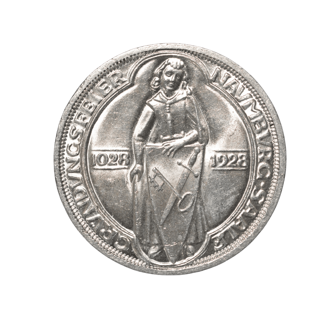 3 рейхсмарки Наумбург 1928 Німеччина