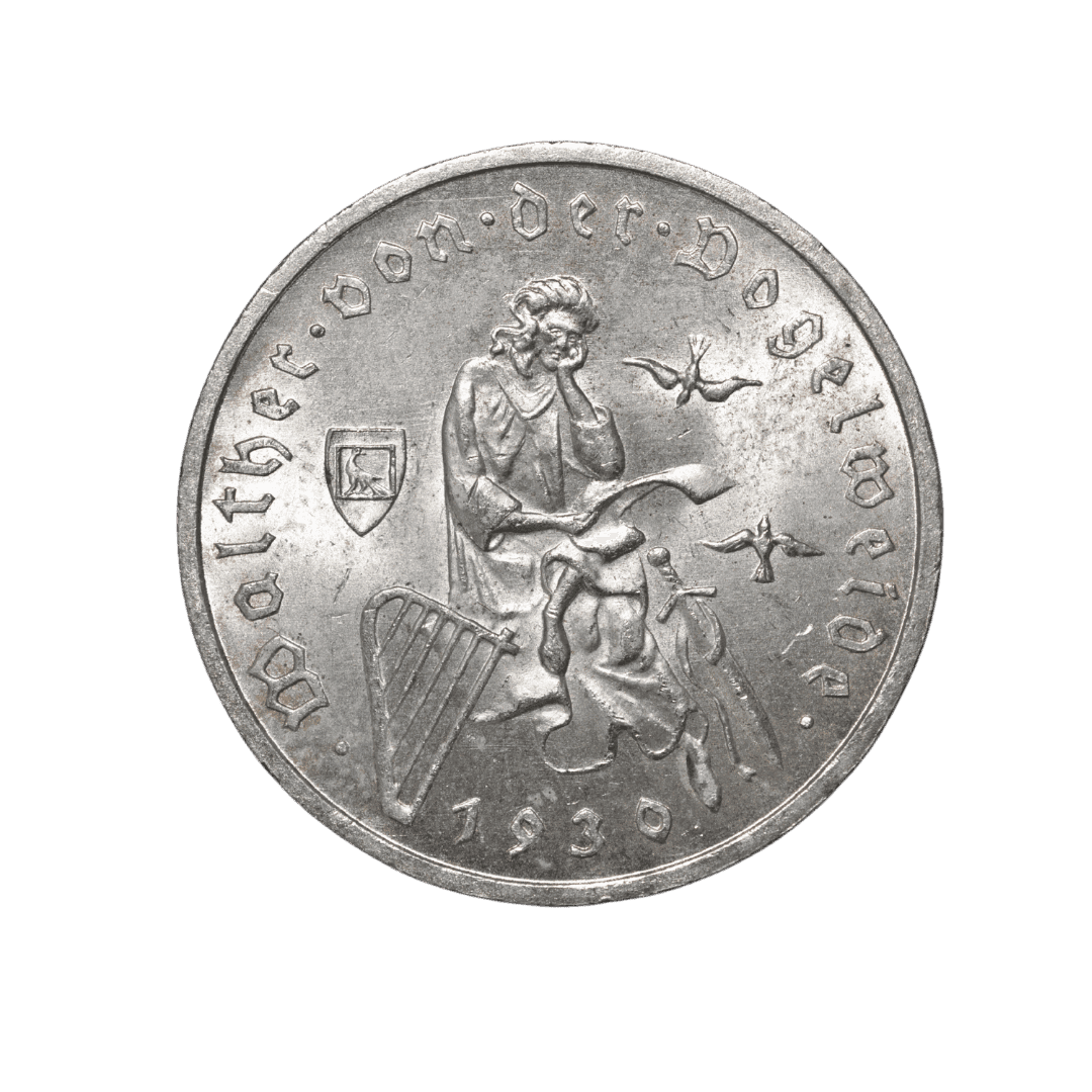 3 рейхсмарки Вальтер фон дер Фогельвейде 1930 Німеччина