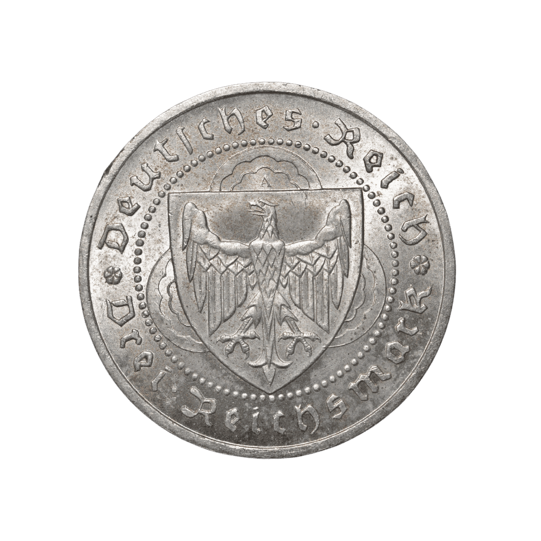 3 рейхсмарки Вальтер фон дер Фогельвейде 1930 Німеччина — фото 2