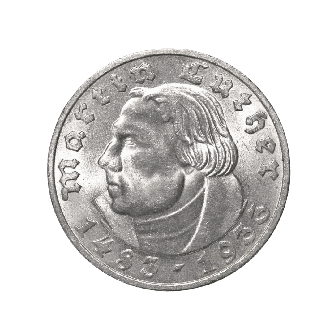 5 рейхсмарок Мартін Лютер 1933 Німеччина