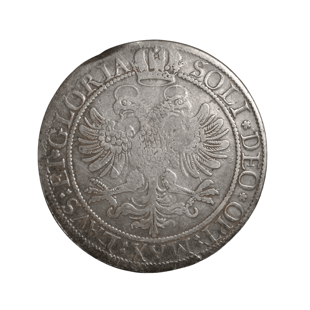 Талер 1622 — Вільне імперське місто Санкт-Галлен
Номінал: 1 талер
Рік: 1622
Держава-емітент: Вільне імперське місто Санкт-Галлен (Freie Reichsstadt St. Gallen), Швейцарська конфедерація. Це міська емісія, не Абатство Санкт-Галлен. Numista також визначає емітента як City of St. Gallen, період — Free city.
Монетний двір: St. Gallen
Метал: срібло
Вага: стандарт близько 28,17 г; відомі екземпляри 1622 року — 27,48; 27,56; 27,88; 28,33 г.
Діаметр: приблизно 40–42 мм
Товщина: близько 2 мм
Орієнтація штемпелів: відома змінна; конкретні екземпляри 1622 зустрічаються 6 h та 12 h.
Гурт: гладкий.
Каталоги: KM#61; HMZ 2-897 / 2-897c; Davenport 4677; Divo/Tobler 1400k; TZN 71.
Аверс: ведмідь Санкт-Галлена, що йде ліворуч, у нашийнику; легенда MO:NO:CIVITA:SANGALLENSIS 1622 = Moneta Nova Civitatis Sangallensis — «Нова монета міста Санкт-Галлен». — фото 2