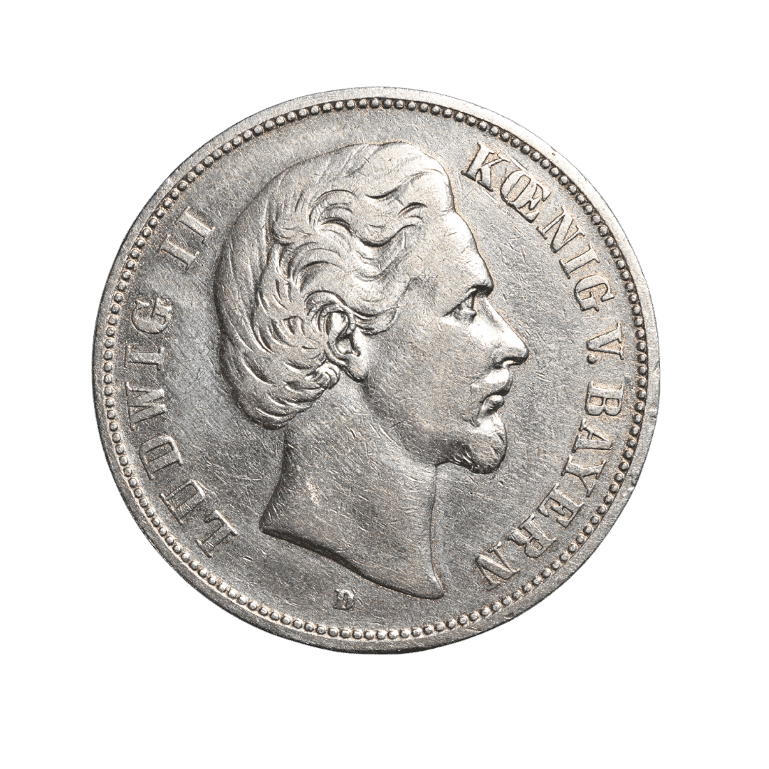 5 марок Людвіг II 1876 Баварія