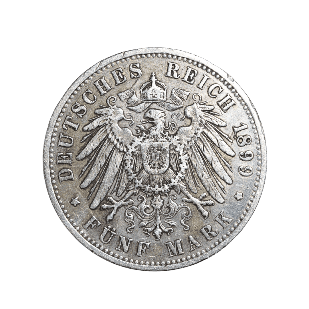 5 марок Вільгельм II 1899 Німецька імперія — фото 2