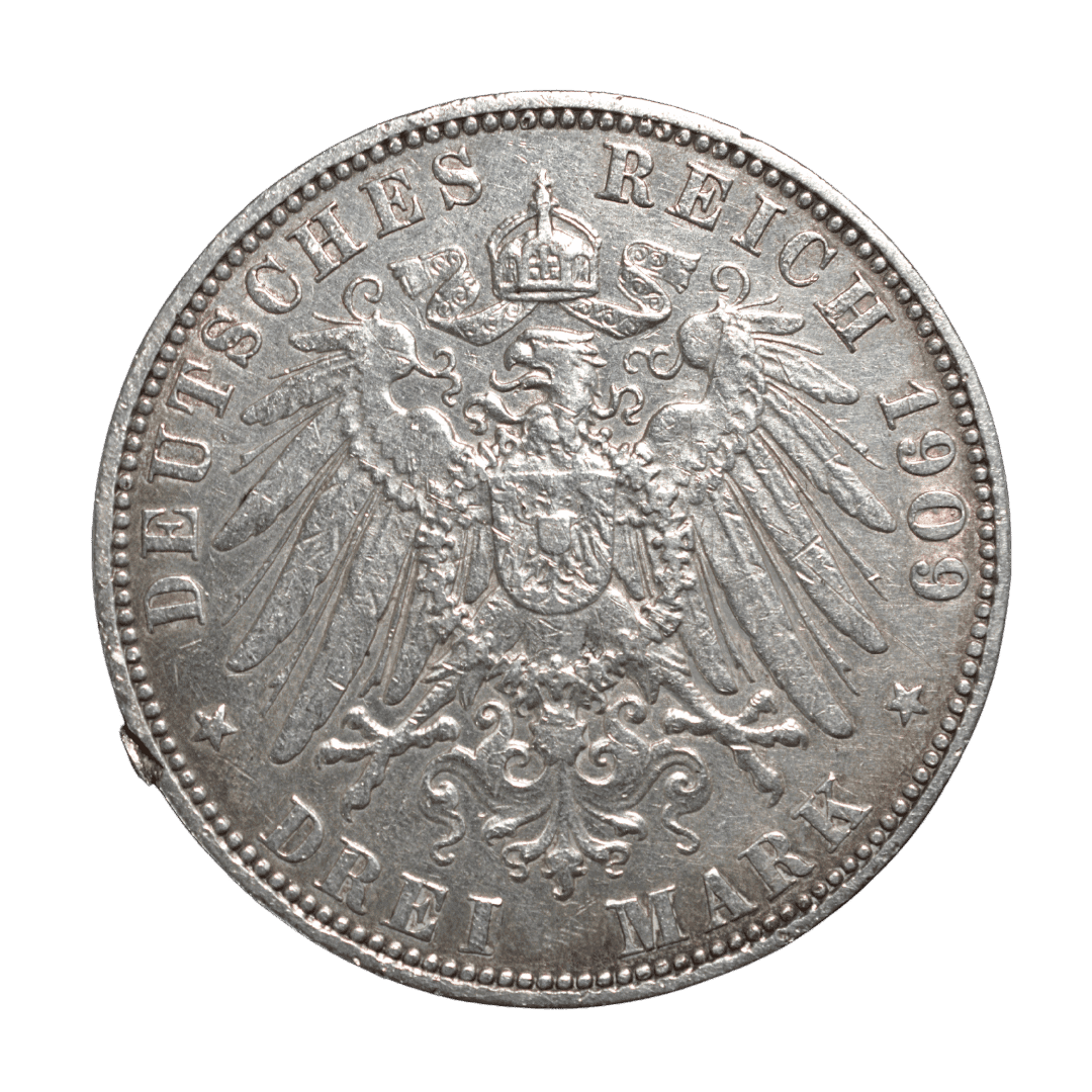 3 марки Гамбург 1909 Німецька імперія