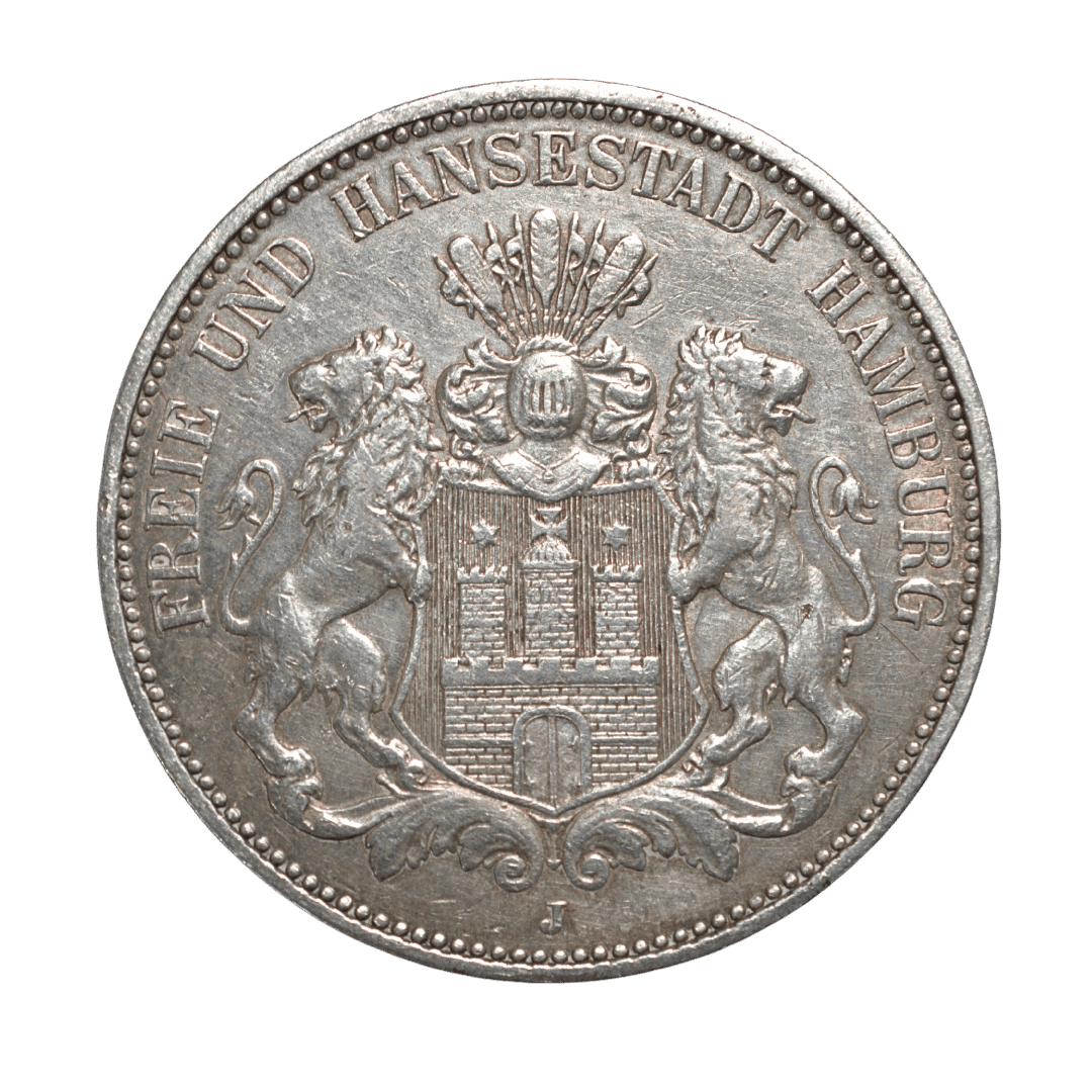 3 марки Гамбург 1909 Німецька імперія — фото 2