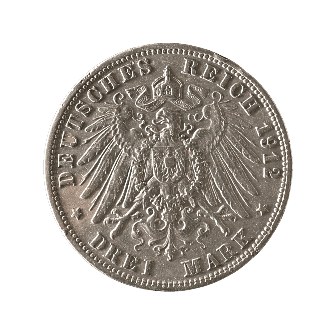 3 марки Вільгельм II 1912 Німеччина — фото 2