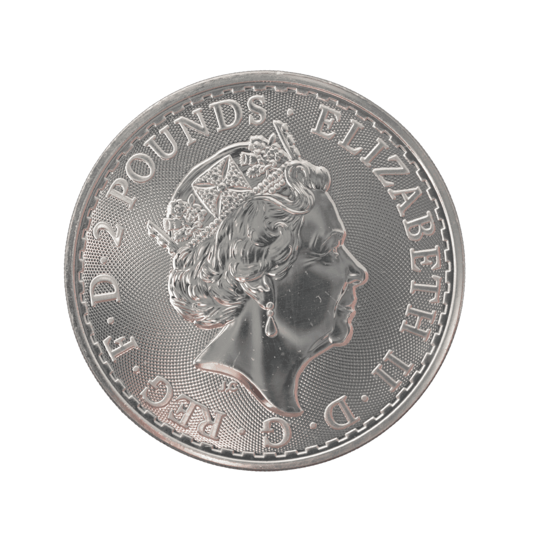 2 Pounds, 2021, Елизавета II. МД — Royal Mint ✅
Тип: Britannia 1 oz silver bullion, Великобритания, серебро
Основные характеристики:
— Страна: Великобритания
— Номинал: 2 Pounds
— Год: 2021
— Правитель: Елизавета II
— Материал: Серебро 999/1000
— Вес: 31.21 г (1 oz pure silver)
— Диаметр: 38.61 мм
— Монетный двор: The Royal Mint
— Тираж: Высокий (стандартный bullion-выпуск)
На что обратить внимание:
Классическая инвестиционная монета серии Britannia. На реверсе — Британия с трезубцем и щитом.