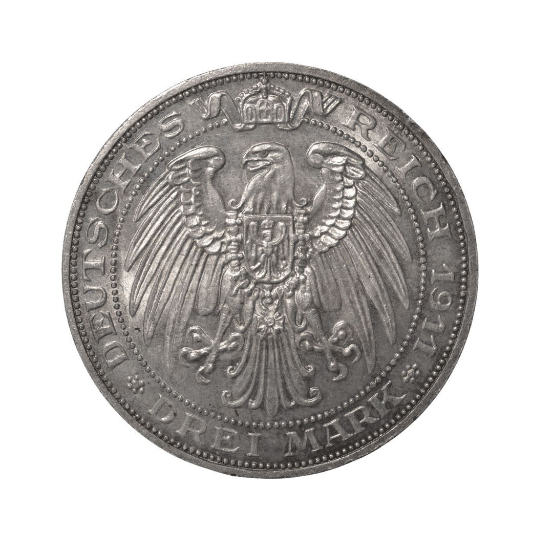 3 марки Пруссія 1911 Німецька імперія — фото 2