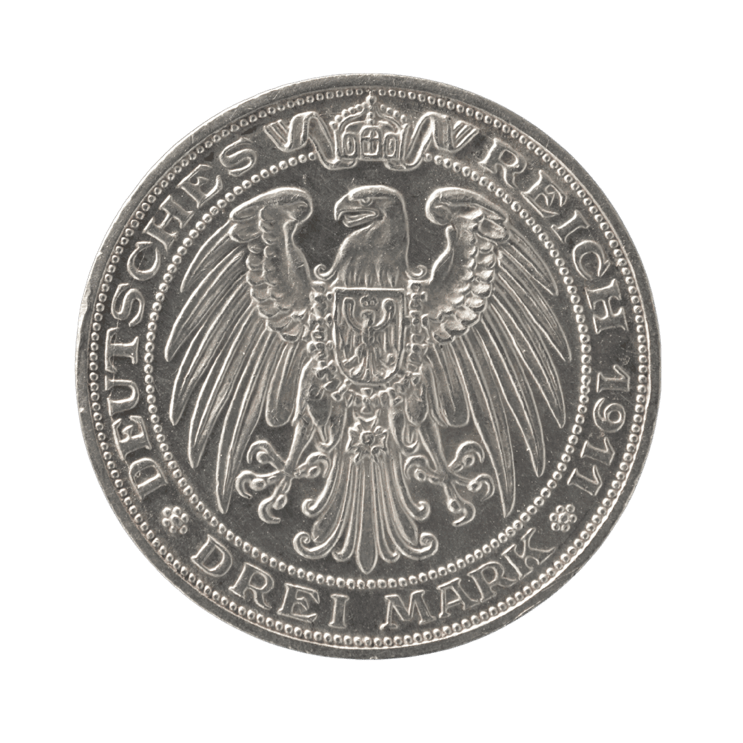 3 марки Пруссія 1911 Німецька імперія — фото 2