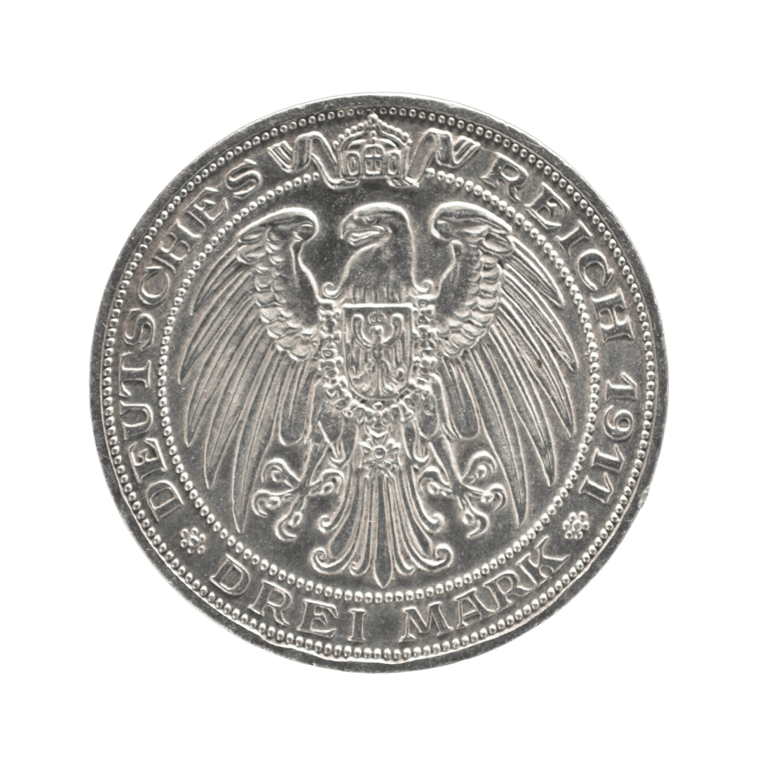 3 марки Пруссія 1911 Німецька імперія — фото 2