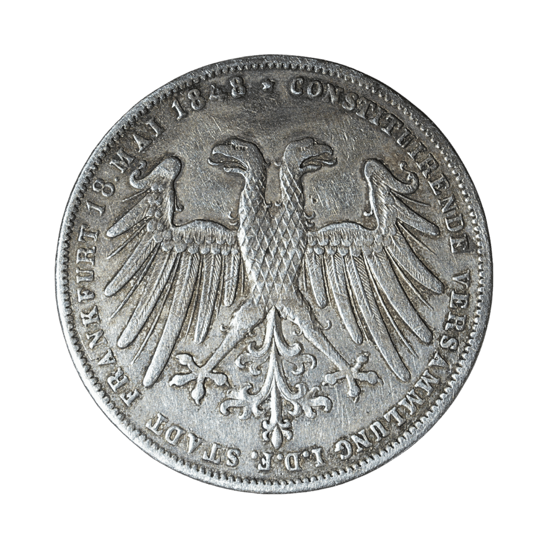 2 гульдени Франкфурт 1848 Німеччина — фото 2