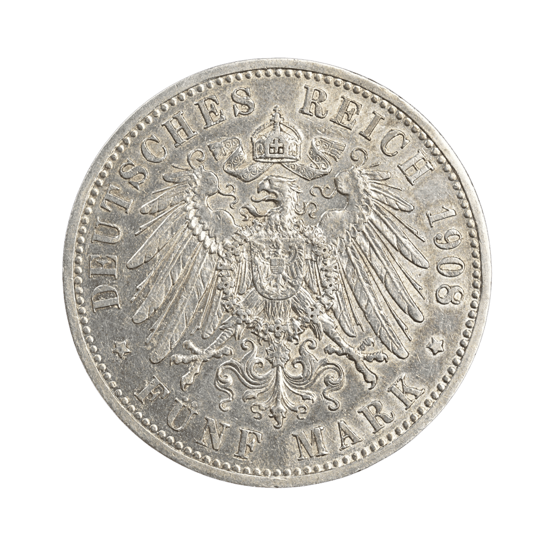 5 марок Любек 1904 Німецька імперія — фото 2
